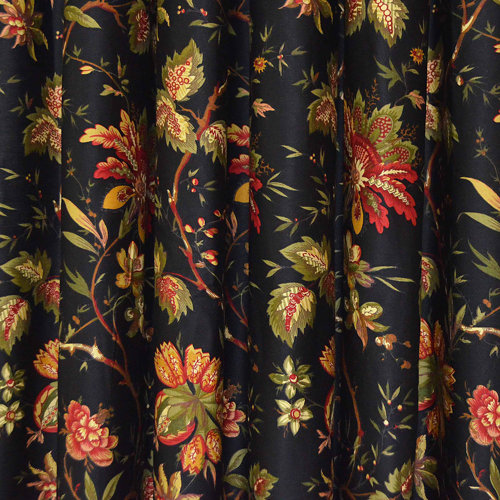 Waverly Felicite Floral Cotton Scalloped 50'' Window Valance & Reviews